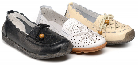 ЖЕНСКИЕ МОКАСИНЫ НАТУРАЛЬНАЯ КОЖА LAPEPITA ИСПАНИЯ