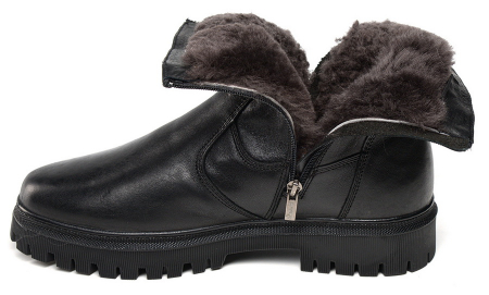 МУЖСКИЕ БОТИНКИ НАТУРАЛЬНАЯ КОЖА / НАТУРАЛЬНЫЙ МЕХ CORVETTO