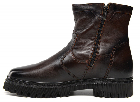 МУЖСКИЕ БОТИНКИ НАТУРАЛЬНАЯ КОЖА / НАТУРАЛЬНЫЙ МЕХ CORVETTO