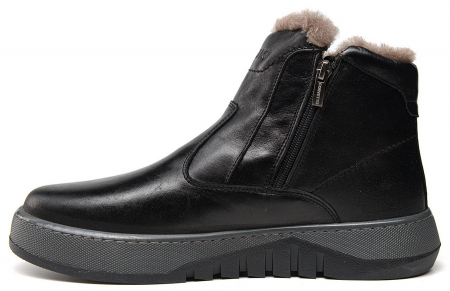 МУЖСКИЕ БОТИНКИ НАТУРАЛЬНАЯ КОЖА / НАТУРАЛЬНЫЙ МЕХ CORVETTO