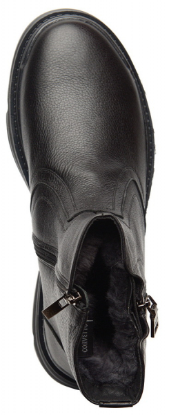 МУЖСКИЕ БОТИНКИ НАТУРАЛЬНАЯ КОЖА / НАТУРАЛЬНЫЙ МЕХ CORVETTO