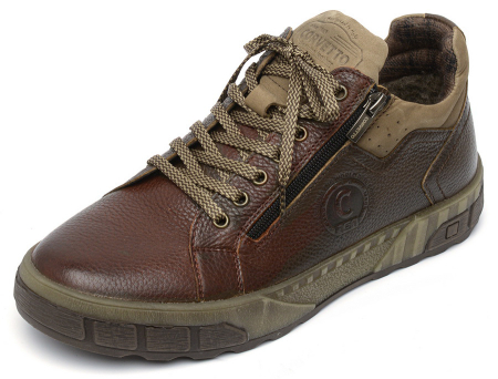 МУЖСКИЕ БОТИНКИ ПОЛУСПОРТИВНЫЕ НАТУРАЛЬНАЯ КОЖА / ШЕРСТЬ CORVETTO