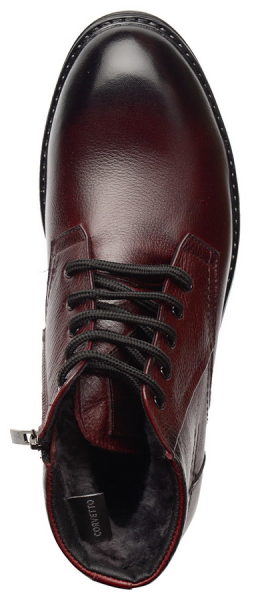 МУЖСКИЕ БОТИНКИ НАТУРАЛЬНАЯ КОЖА / НАТУРАЛЬНЫЙ МЕХ CORVETTO ИТАЛИЯ