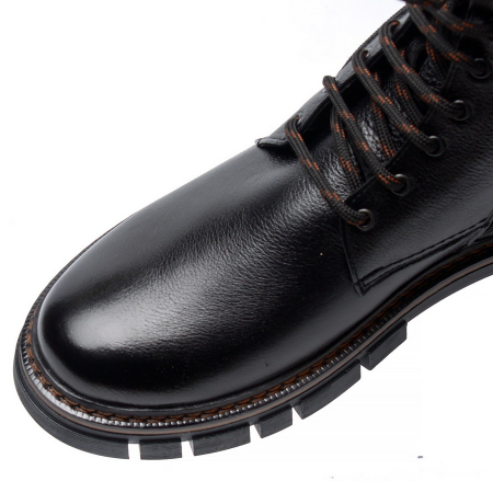 МУЖСКИЕ БОТИНКИ НАТУРАЛЬНАЯ КОЖА / НАТУРАЛЬНЫЙ МЕХ CORVETTO