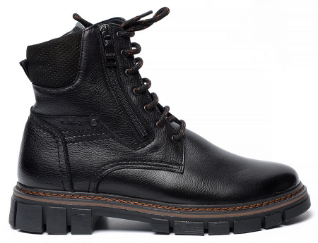 МУЖСКИЕ БОТИНКИ НАТУРАЛЬНАЯ КОЖА / НАТУРАЛЬНЫЙ МЕХ CORVETTO