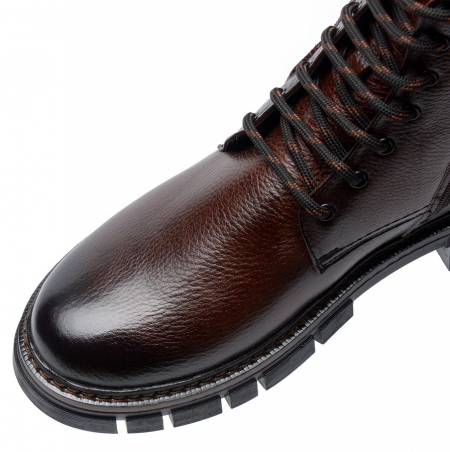 МУЖСКИЕ БОТИНКИ НАТУРАЛЬНАЯ КОЖА / НАТУРАЛЬНЫЙ МЕХ CORVETTO