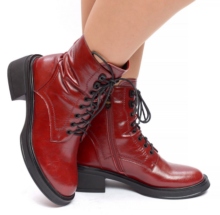 ЖЕНСКИЕ БОТИНКИ НАТУРАЛЬНАЯ КОЖА ЕВРОМЕХ GUGU ГЕРМАНИЯ