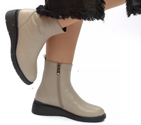 ЖЕНСКИЕ БОТИНКИ НАТУРАЛЬНАЯ КОЖА НАТУРАЛЬНЫЙ МЕХ GUGU ГЕРМАНИЯ