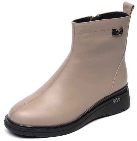 ЖЕНСКИЕ БОТИНКИ НАТУРАЛЬНАЯ КОЖА НАТУРАЛЬНЫЙ МЕХ GUGU ГЕРМАНИЯ