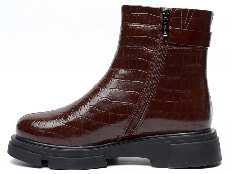 ЖЕНСКИЕ ПОЛУСАПОГИ НАТУРАЛЬНАЯ КОЖА НАТУРАЛЬНЫЙ МЕХ GUGU ГЕРМАНИЯ