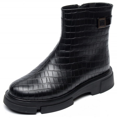 ЖЕНСКИЕ ПОЛУСАПОГИ НАТУРАЛЬНАЯ КОЖА НАТУРАЛЬНЫЙ МЕХ GUGU ГЕРМАНИЯ