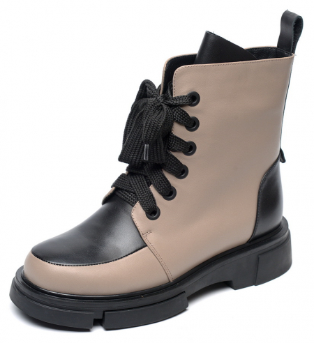 ЖЕНСКИЕ БОТИНКИ НАТУРАЛЬНАЯ КОЖА НАТУРАЛЬНЫЙ МЕХ GUGU ГЕРМАНИЯ