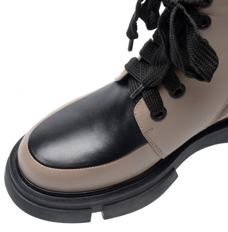 ЖЕНСКИЕ БОТИНКИ НАТУРАЛЬНАЯ КОЖА НАТУРАЛЬНЫЙ МЕХ GUGU ГЕРМАНИЯ