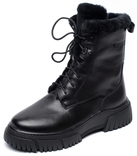 ЖЕНСКИЕ БОТИНКИ НАТУРАЛЬНАЯ КОЖА НАТУРАЛЬНЫЙ МЕХ GUGU ГЕРМАНИЯ