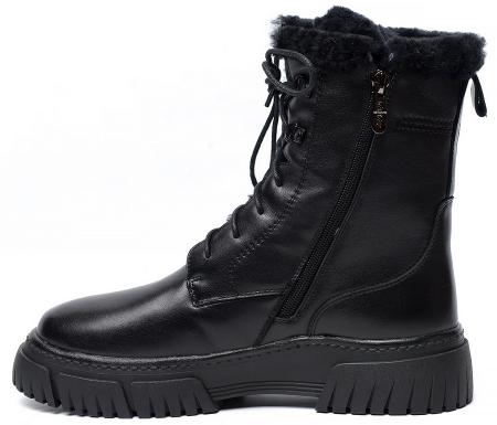 ЖЕНСКИЕ БОТИНКИ НАТУРАЛЬНАЯ КОЖА НАТУРАЛЬНЫЙ МЕХ GUGU ГЕРМАНИЯ