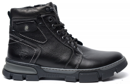 МУЖСКИЕ БОТИНКИ НАТУРАЛЬНАЯ КОЖА / НАТУРАЛЬНЫЙ МЕХ CORVETTO