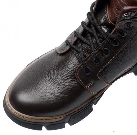 МУЖСКИЕ БОТИНКИ НАТУРАЛЬНАЯ КОЖА / НАТУРАЛЬНЫЙ МЕХ CORVETTO