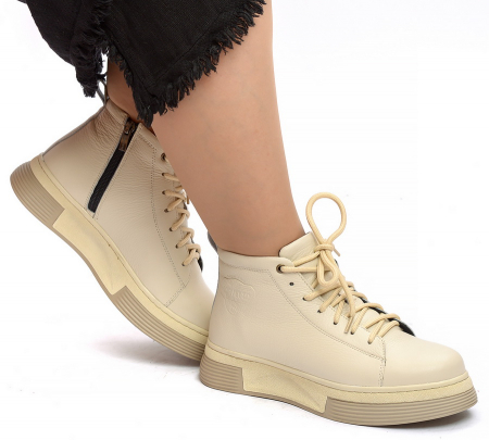 ЖЕНСКИЕ БОТИНКИ НАТУРАЛЬНАЯ КОЖА / НАТУРАЛЬНЫЙ МЕХ CORVETTO ИТАЛИЯ