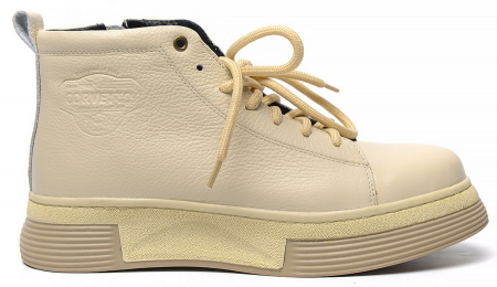 ЖЕНСКИЕ БОТИНКИ НАТУРАЛЬНАЯ КОЖА / НАТУРАЛЬНЫЙ МЕХ CORVETTO ИТАЛИЯ