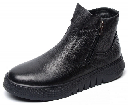 МУЖСКИЕ БОТИНКИ НАТУРАЛЬНАЯ КОЖА / НАТУРАЛЬНЫЙ МЕХ CORVETTO