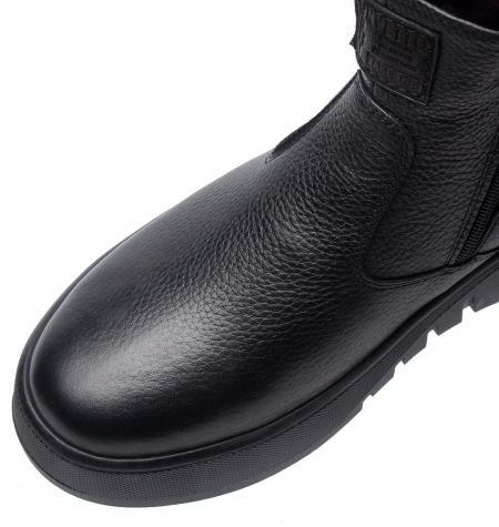 МУЖСКИЕ БОТИНКИ НАТУРАЛЬНАЯ КОЖА / НАТУРАЛЬНЫЙ МЕХ CORVETTO