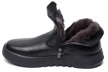 МУЖСКИЕ БОТИНКИ НАТУРАЛЬНАЯ КОЖА / НАТУРАЛЬНЫЙ МЕХ CORVETTO