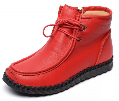 ЖЕНСКИЕ БОТИНКИ НАТУРАЛЬНАЯ КОЖА НАТУРАЛЬНЫЙ МЕХ GUGU ГЕРМАНИЯ