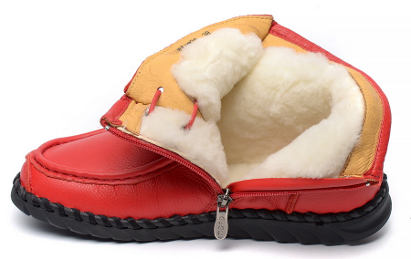 ЖЕНСКИЕ БОТИНКИ НАТУРАЛЬНАЯ КОЖА НАТУРАЛЬНЫЙ МЕХ GUGU ГЕРМАНИЯ