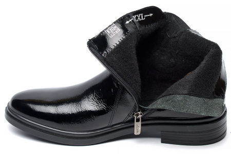 ЖЕНСКИЕ БОТИНКИ НАТУРАЛЬНАЯ КОЖА ЛАКОВАЯ / БАЙКА МАРКО БЕЛАРУСЬ