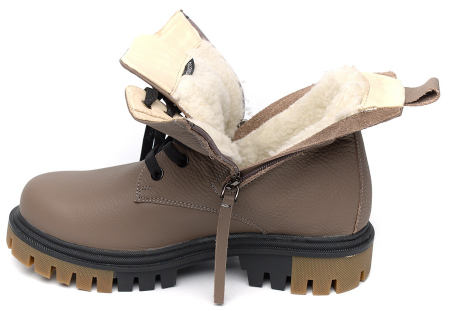 ЖЕНСКИЕ БОТИНКИ НАТУРАЛЬНАЯ КОЖА / ШЕРСТЬ CORVETTO ИТАЛИЯ