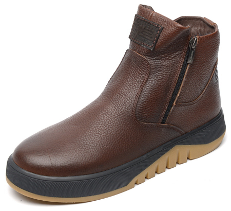 МУЖСКИЕ БОТИНКИ НАТУРАЛЬНАЯ КОЖА / НАТУРАЛЬНЫЙ МЕХ CORVETTO