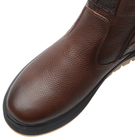 МУЖСКИЕ БОТИНКИ НАТУРАЛЬНАЯ КОЖА / НАТУРАЛЬНЫЙ МЕХ CORVETTO