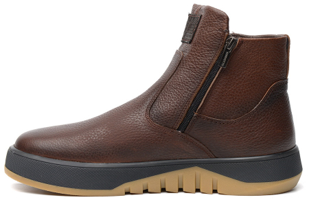 МУЖСКИЕ БОТИНКИ НАТУРАЛЬНАЯ КОЖА / НАТУРАЛЬНЫЙ МЕХ CORVETTO