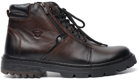 МУЖСКИЕ БОТИНКИ НАТУРАЛЬНАЯ КОЖА / НАТУРАЛЬНЫЙ МЕХ CORVETTO