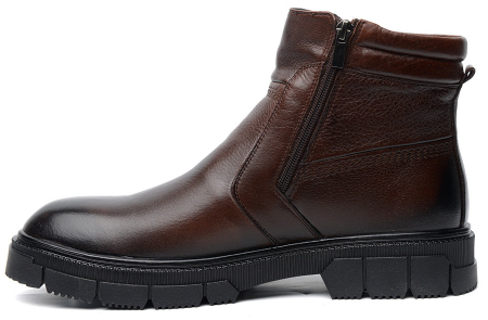 МУЖСКИЕ БОТИНКИ НАТУРАЛЬНАЯ КОЖА / НАТУРАЛЬНЫЙ МЕХ CORVETTO