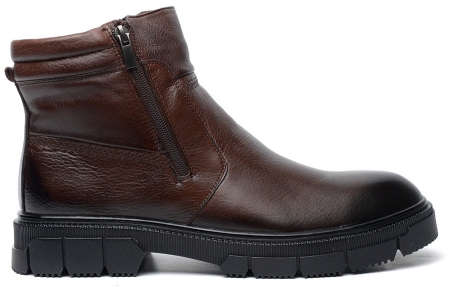 МУЖСКИЕ БОТИНКИ НАТУРАЛЬНАЯ КОЖА / НАТУРАЛЬНЫЙ МЕХ CORVETTO