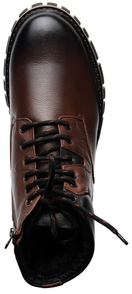 МУЖСКИЕ БОТИНКИ НАТУРАЛЬНАЯ КОЖА / НАТУРАЛЬНЫЙ МЕХ CORVETTO