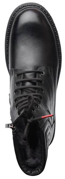 МУЖСКИЕ БОТИНКИ НАТУРАЛЬНАЯ КОЖА / НАТУРАЛЬНЫЙ МЕХ CORVETTO