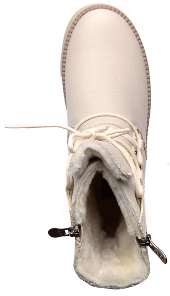 ЖЕНСКИЕ БОТИНКИ НАТУРАЛЬНАЯ КОЖА / НАТУРАЛЬНЫЙ МЕХ GUGU ГЕРМАНИЯ