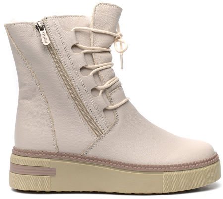 ЖЕНСКИЕ БОТИНКИ НАТУРАЛЬНАЯ КОЖА / НАТУРАЛЬНЫЙ МЕХ GUGU ГЕРМАНИЯ