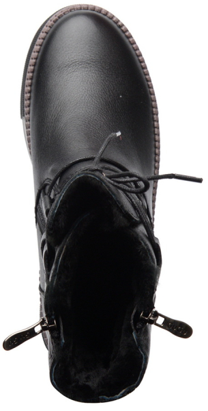 ЖЕНСКИЕ БОТИНКИ НАТУРАЛЬНАЯ КОЖА / НАТУРАЛЬНЫЙ МЕХ GUGU ГЕРМАНИЯ