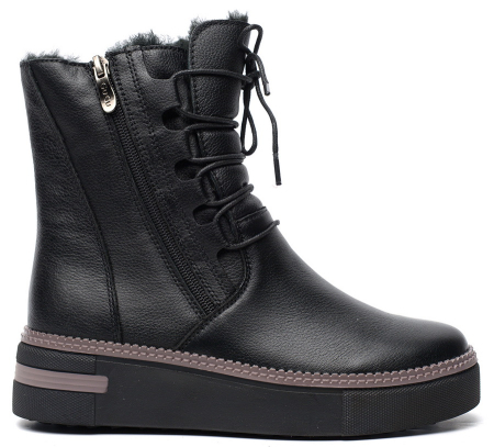 ЖЕНСКИЕ БОТИНКИ НАТУРАЛЬНАЯ КОЖА / НАТУРАЛЬНЫЙ МЕХ GUGU ГЕРМАНИЯ