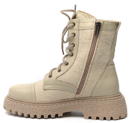 ЖЕНСКИЕ БОТИНКИ НАТУРАЛЬНАЯ КОЖА+ВОЙЛОК / ШЕРСТЬ CORVETTO ИТАЛИЯ