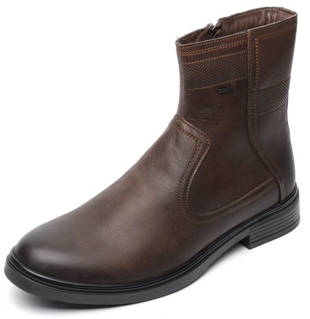 МУЖСКИЕ БОТИНКИ НАТУРАЛЬНАЯ КОЖА / ШЕРСТЬ CORVETTO