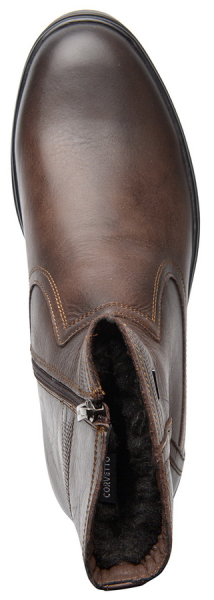 МУЖСКИЕ БОТИНКИ НАТУРАЛЬНАЯ КОЖА / ШЕРСТЬ CORVETTO