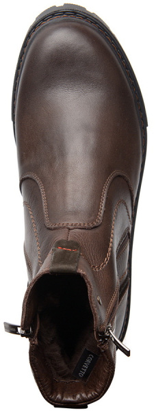 МУЖСКИЕ БОТИНКИ НАТУРАЛЬНАЯ КОЖА / НАТУРАЛЬНЫЙ МЕХ CORVETTO