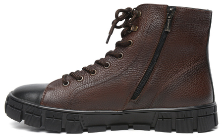 МУЖСКИЕ БОТИНКИ НАТУРАЛЬНАЯ КОЖА / НАТУРАЛЬНЫЙ МЕХ CORVETTO