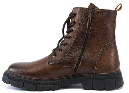 МУЖСКИЕ БОТИНКИ НАТУРАЛЬНАЯ КОЖА / НАТУРАЛЬНЫЙ МЕХ CORVETTO