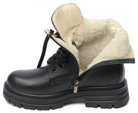 ЖЕНСКИЕ БОТИНКИ НАТУРАЛЬНАЯ КОЖА / ШЕРСТЬ CORVETTO ИТАЛИЯ