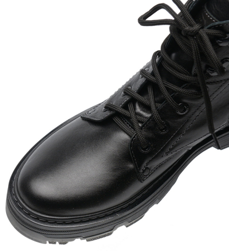 МУЖСКИЕ БОТИНКИ НАТУРАЛЬНАЯ КОЖА / НАТУРАЛЬНЫЙ МЕХ CORVETTO